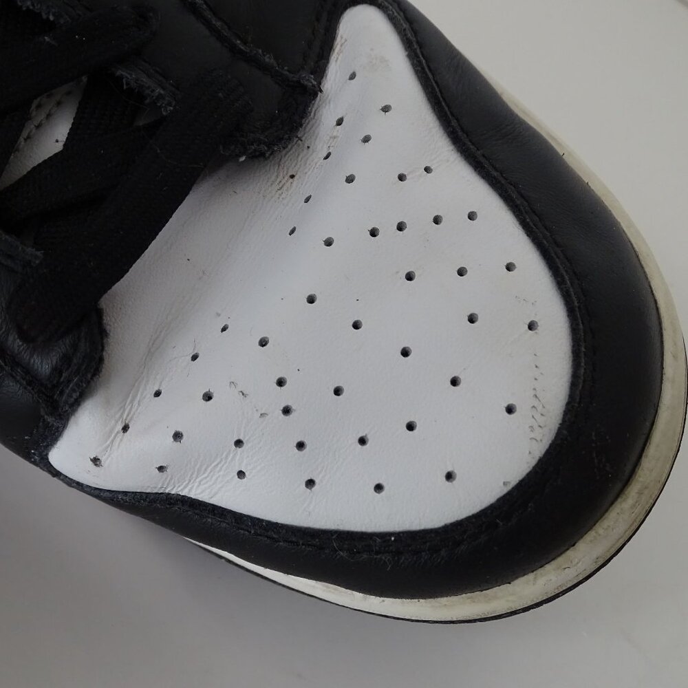 Nike Dunk Low Retro Black White Panda Leather Sneakers Men Size 9.5 DD1391 100 - Picture 14 of 15